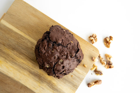 Biscuit au chocolat et noix de grenobles sans farine