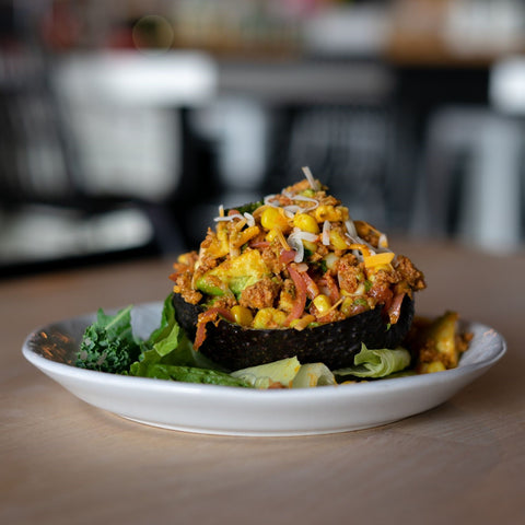 Avocat farci au chorizo