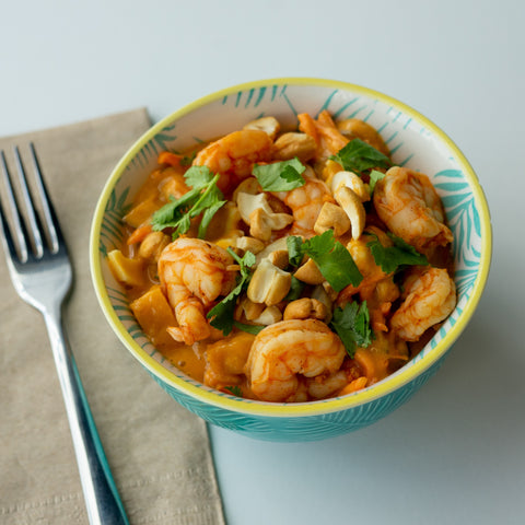 Curry aux crevettes